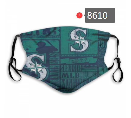 New 2020 Seattle Mariners  Dust mask with filter->mlb dust mask->Sports Accessory